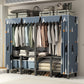 Freestanding Metal Frame Wardrobe Foldable Wardrobe with Garment Rod