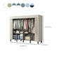 Freestanding Metal Frame Wardrobe Foldable Wardrobe with Garment Rod
