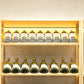 Contemporary Floor Bottle Wine Rack Metal Single Gold Wine Holder