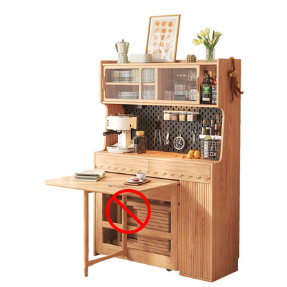 Tabella del server di legno moderno 3 cassetti Apri armadi di archiviazione inclusi per la casa