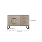 Sideboard in metallo a buffet in pietra in stile glam con 3 disegni