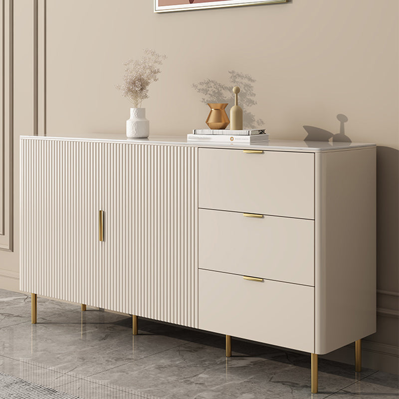 Soggiorno 3 cassetti Sideboard White Glam Stile a buffet