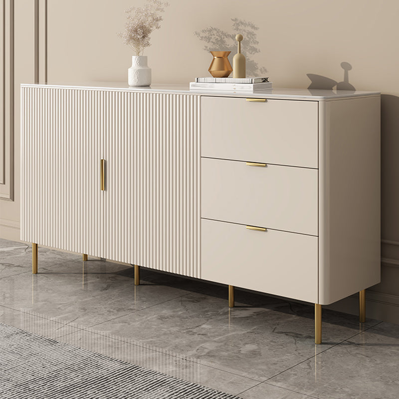 Soggiorno 3 cassetti Sideboard White Glam Stile a buffet