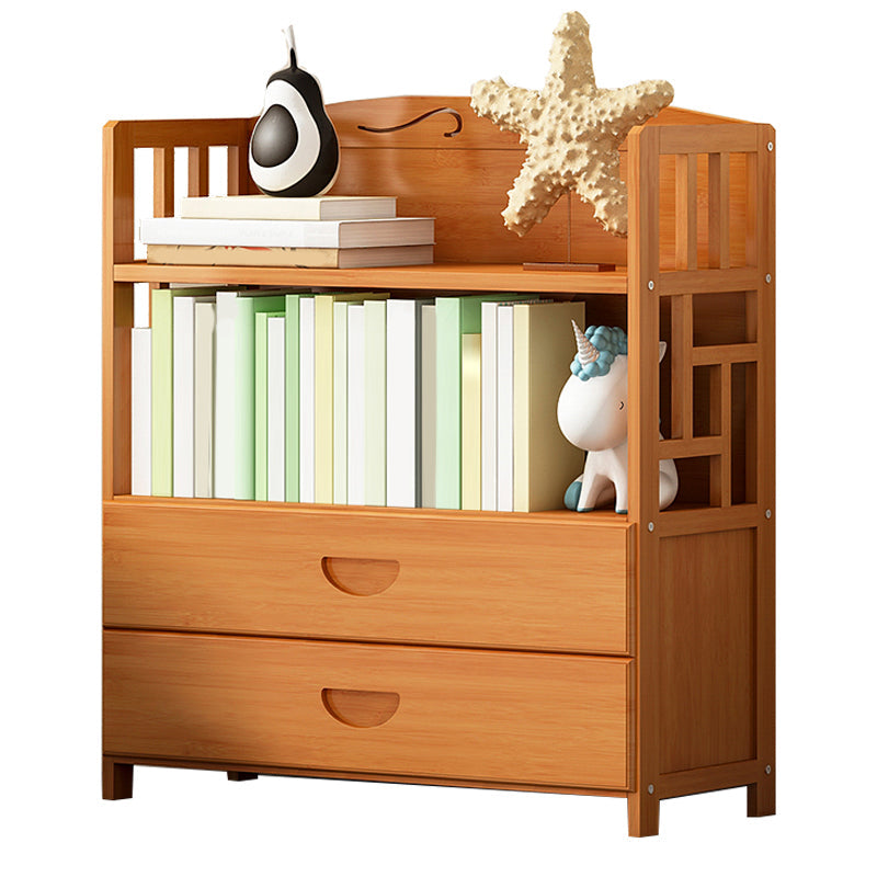 Contemporary 2 - Drawer Accent Chest, Rectangle Lacquered Chest in Natural 31"L x 12"W x 33"H Clearhalo 'Cabinets & Chests' 'cabinets_chests' 'furn' 'furn_cabinets_chests' 'Furniture' 'Living Room Furniture' 7230778