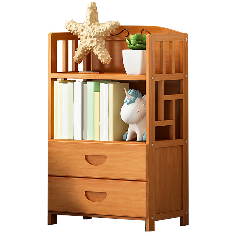 Contemporary 2 - Drawer Accent Chest, Rectangle Lacquered Chest in Natural 20"L x 12"W x 33"H Clearhalo 'Cabinets & Chests' 'cabinets_chests' 'furn' 'furn_cabinets_chests' 'Furniture' 'Living Room Furniture' 7230780