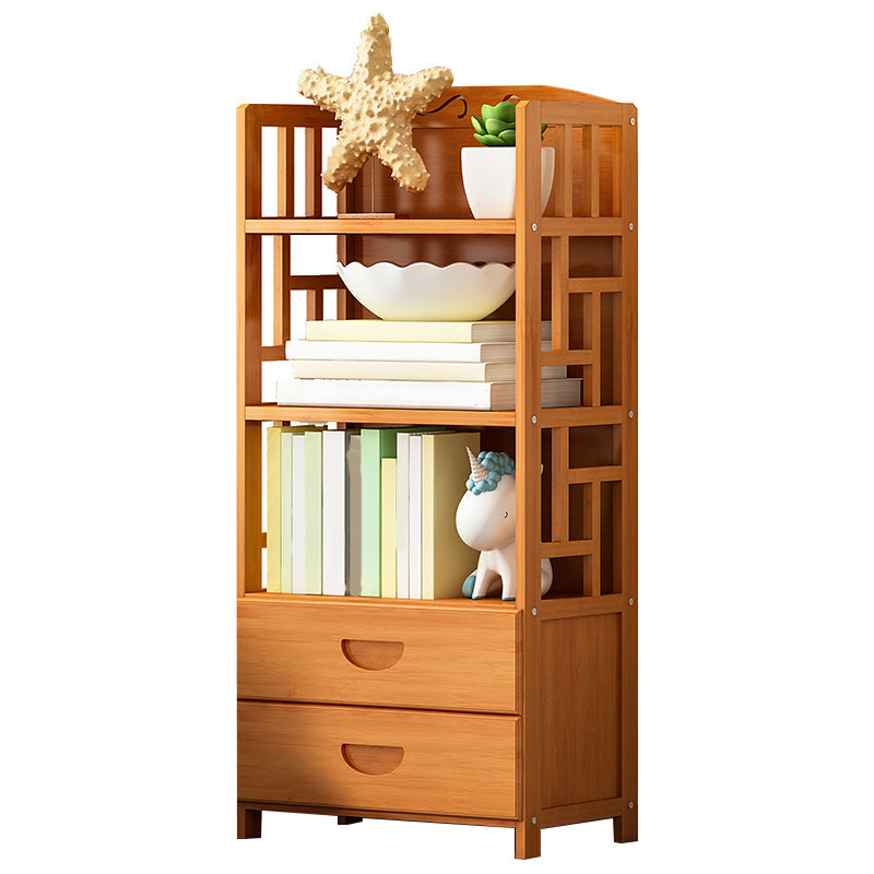 Contemporary 2 - Drawer Accent Chest, Rectangle Lacquered Chest in Natural 19.7"L x 11.8"W x 44.5"H Clearhalo 'Cabinets & Chests' 'cabinets_chests' 'furn' 'furn_cabinets_chests' 'Furniture' 'Living Room Furniture' 7230787