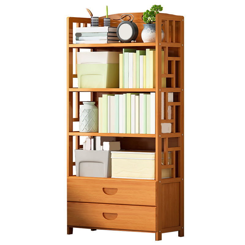 Contemporary 2 - Drawer Accent Chest, Rectangle Lacquered Chest in Natural 28"L x 12"W x 56"H Clearhalo 'Cabinets & Chests' 'cabinets_chests' 'furn' 'furn_cabinets_chests' 'Furniture' 'Living Room Furniture' 7230789