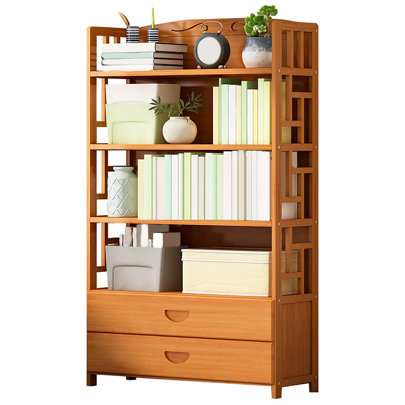 Contemporary 2 - Drawer Accent Chest, Rectangle Lacquered Chest in Natural 35"L x 12"W x 56"H Clearhalo 'Cabinets & Chests' 'cabinets_chests' 'furn' 'furn_cabinets_chests' 'Furniture' 'Living Room Furniture' 7230793