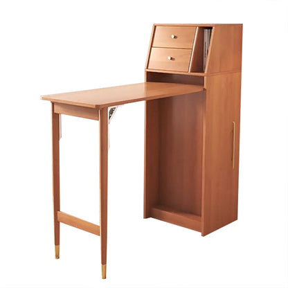 1/2/3 Pieces Table and Stool Set Wood Rectangular Pub Dining Set Table Brown 1 Piece Clearhalo 'Bar Furniture' 'furn' 'furn_home_bar_bar_sets' 'Furniture' 'Home Bars & Bar Sets' 'home_bar_bar_sets' 'Kitchen & Dining Furniture' 7231182