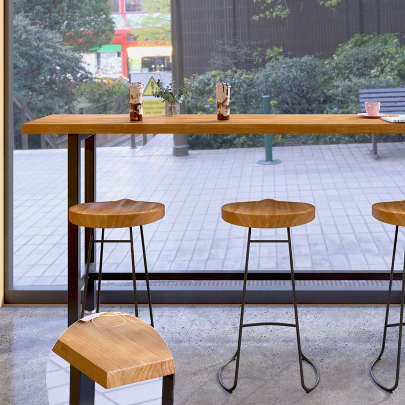 Set tavolo da bar rettangolare Glam Tavolo da bar e sgabelli con struttura in ferro da 1/4/7/9 pezzi