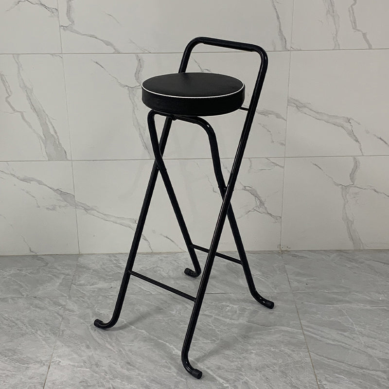 Contemporary Indoor Bar Stools Folding Counter Stool with Metal Legs Clearhalo 'Bar Furniture' 'Bar Stools' 'bar_stools' 'furn' 'furn_bar_stools' 'Furniture' 'Kitchen & Dining Furniture' 7231275
