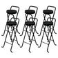 Contemporary Indoor Bar Stools Folding Counter Stool with Metal Legs Black 6 Piece Set Clearhalo 'Bar Furniture' 'Bar Stools' 'bar_stools' 'furn' 'furn_bar_stools' 'Furniture' 'Kitchen & Dining Furniture' 7231282