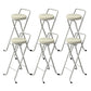 Contemporary Indoor Bar Stools Folding Counter Stool with Metal Legs White 6 Piece Set Clearhalo 'Bar Furniture' 'Bar Stools' 'bar_stools' 'furn' 'furn_bar_stools' 'Furniture' 'Kitchen & Dining Furniture' 7231292