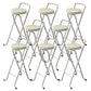 Contemporary Indoor Bar Stools Folding Counter Stool with Metal Legs White 8 Piece Set Clearhalo 'Bar Furniture' 'Bar Stools' 'bar_stools' 'furn' 'furn_bar_stools' 'Furniture' 'Kitchen & Dining Furniture' 7231293