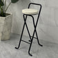 Contemporary Indoor Bar Stools Folding Counter Stool with Metal Legs Black-White 1 Piece Clearhalo 'Bar Furniture' 'Bar Stools' 'bar_stools' 'furn' 'furn_bar_stools' 'Furniture' 'Kitchen & Dining Furniture' 7231294