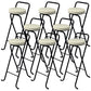 Contemporary Indoor Bar Stools Folding Counter Stool with Metal Legs Black-White 8 Piece Set Clearhalo 'Bar Furniture' 'Bar Stools' 'bar_stools' 'furn' 'furn_bar_stools' 'Furniture' 'Kitchen & Dining Furniture' 7231298
