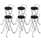 Contemporary Indoor Bar Stools Folding Counter Stool with Metal Legs White-Black 6 Piece Set Clearhalo 'Bar Furniture' 'Bar Stools' 'bar_stools' 'furn' 'furn_bar_stools' 'Furniture' 'Kitchen & Dining Furniture' 7231302