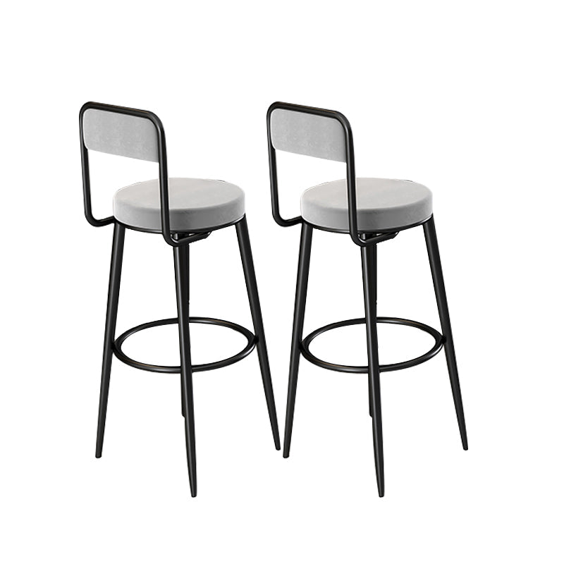 メタルバースツールグラムブラックメタル脚のアームレスバースツール