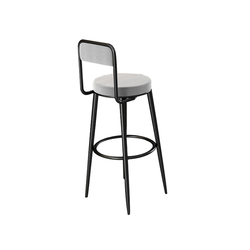 メタルバースツールグラムブラックメタル脚のアームレスバースツール