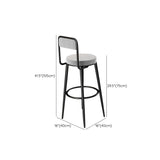 Metal Barstools Glam Armless Bar Stools With Black Metal Legs