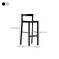 Tabourets de bar en bois massif de style créateur tabouret de bar empilable avec dossier