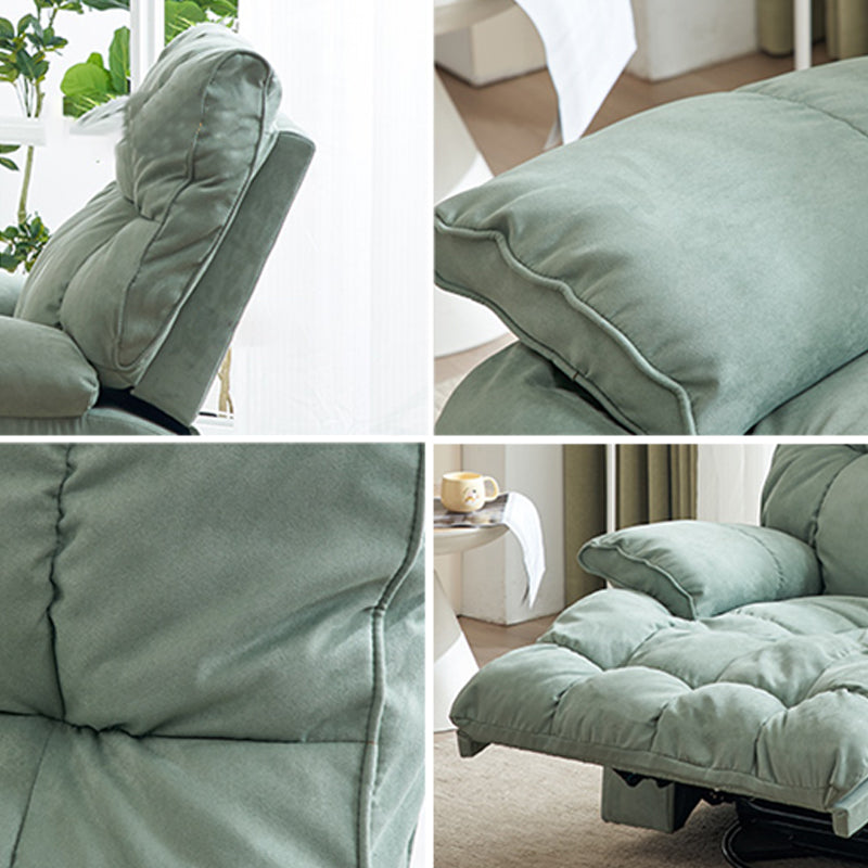 Sedia a polvere di poltrona reclinabile standard di colore solido con poggiapiedi