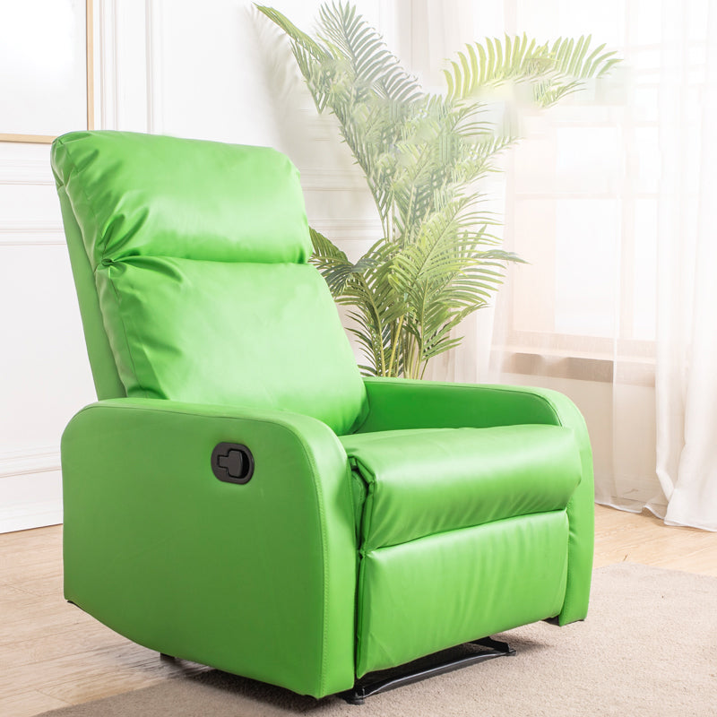 Handmatige handstand Standaard Recliner Solid Color Faux lederen recliner stoel