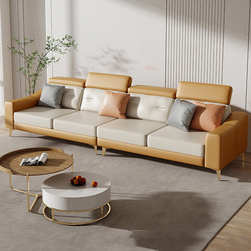 L-Shaped Reversible Sectional Sofas Water Resistant Sectionals 5-Seater Sofa Tech Cloth Clearhalo 'furn' 'furn_sectionals' 'Furniture' 'Living Room Furniture' 'Sectionals' 7231624