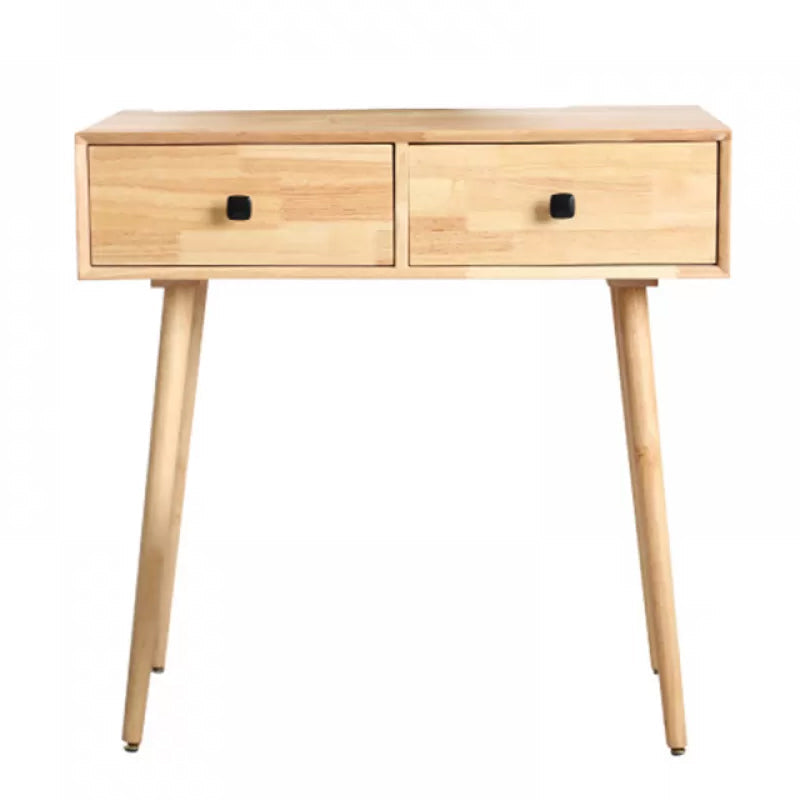 Desca vanità vanità per trucco in legno massiccio contemporaneo con specchio