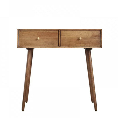 Desca vanità vanità per trucco in legno massiccio contemporaneo con specchio