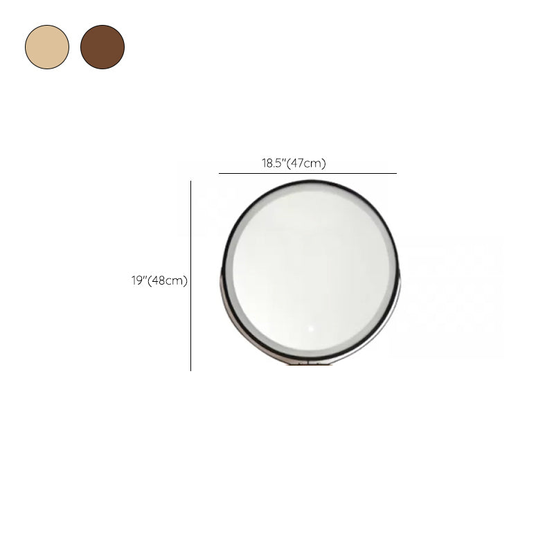 Desca vanità vanità per trucco in legno massiccio contemporaneo con specchio