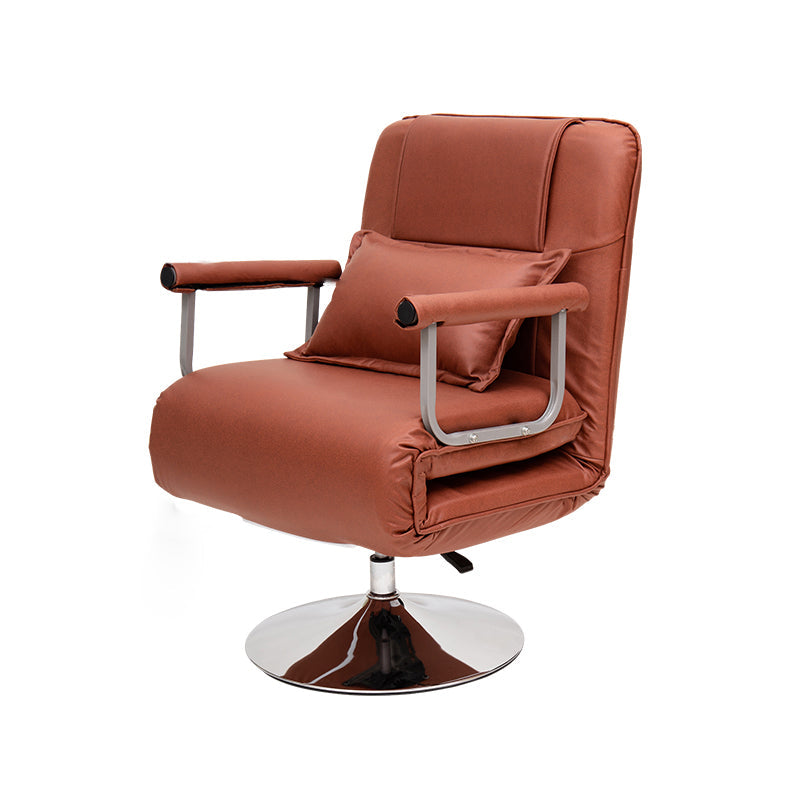 Metal Frame Grew Standard Recliner 24,4 "sedia a polvere di colore solido largo