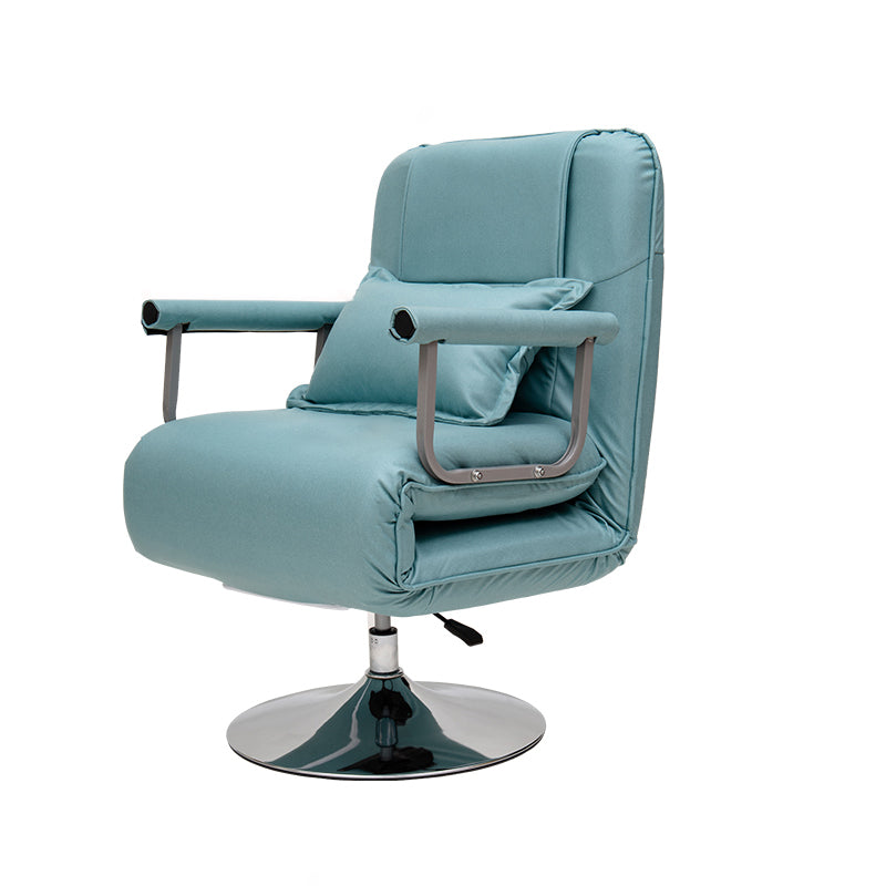 Metal Frame Grew Standard Recliner 24,4 "sedia a polvere di colore solido largo