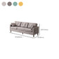 25" Wide Contemporary Sofa 3 Seater Tufted Pillows Fabric Seating with Storage
