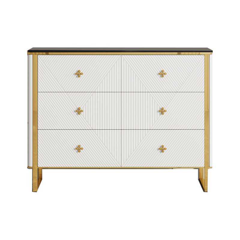 13.65-inch W Contemporary Storage Chest Dresser Stone Dresser 47"L x 14"W x 35"H White Inner Clearhalo 'Bedroom Furniture' 'Dressers & Chests' 'dressers_chests' 'furn' 'furn_dressers_chests' 'Furniture' 7232581