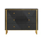 13.65-inch W Contemporary Storage Chest Dresser Stone Dresser 47"L x 14"W x 35"H Matte Black Clearhalo 'Bedroom Furniture' 'Dressers & Chests' 'dressers_chests' 'furn' 'furn_dressers_chests' 'Furniture' 7232584