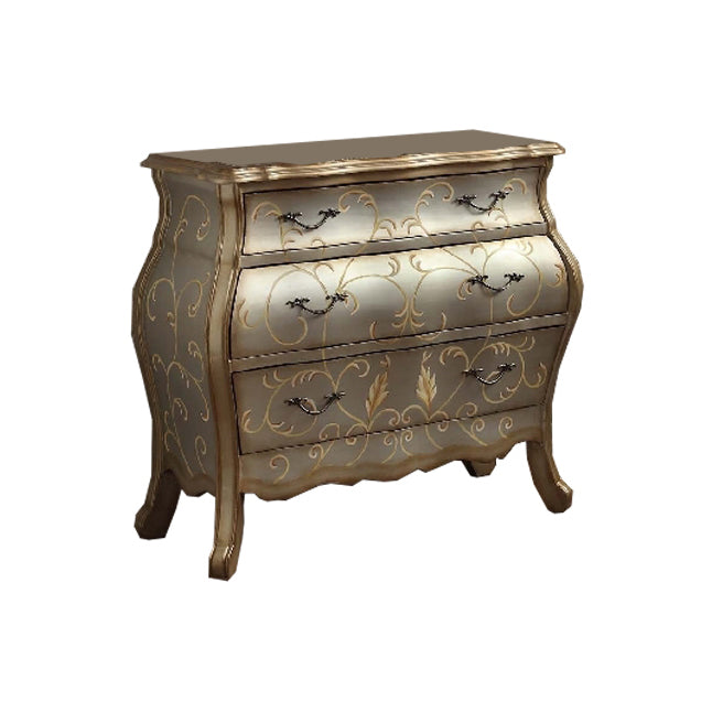 Traditional Storage Chest Solid Wood Dresser with 2/3 Drawers Silver Clearhalo 'Bedroom Furniture' 'Dressers & Chests' 'dressers_chests' 'furn' 'furn_dressers_chests' 'Furniture' 7232607