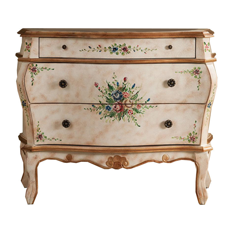 Traditional Storage Chest Solid Wood Dresser with 2/3 Drawers White Clearhalo 'Bedroom Furniture' 'Dressers & Chests' 'dressers_chests' 'furn' 'furn_dressers_chests' 'Furniture' 7232608