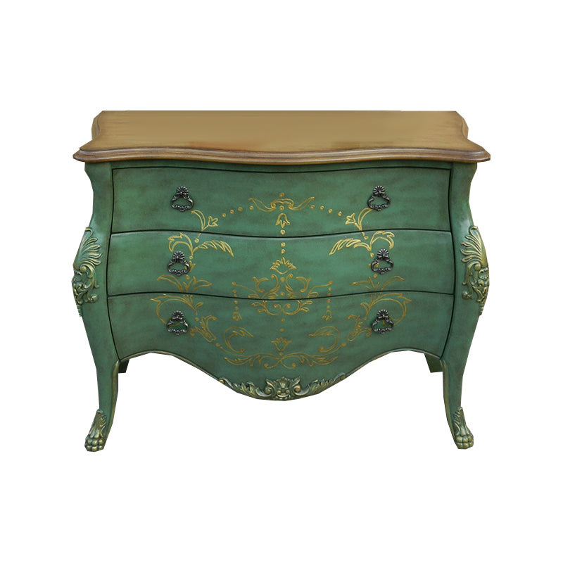 Traditional Storage Chest Solid Wood Dresser with 2/3 Drawers Green Clearhalo 'Bedroom Furniture' 'Dressers & Chests' 'dressers_chests' 'furn' 'furn_dressers_chests' 'Furniture' 7232616