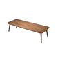 Rectangular Shaped Office Conference Table 4 Legs Writing Desk in Brown