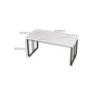 Rectangular Shaped Office Desk 2 Legs Writing Desk in Grey/White for Office Clearhalo 'furn' 'furn_office_desk' 'Furniture' 'Office Desks' 'Office Furniture' 'office_desk' 7232710
