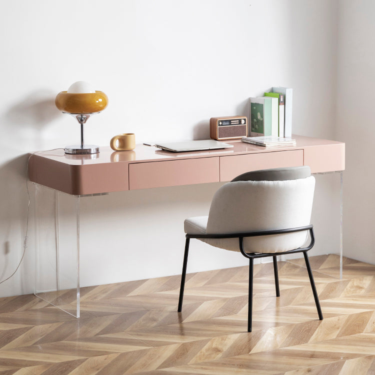 Scrivania per uffici in pietra a forma di rettangolare 2 gambe task desk per casa