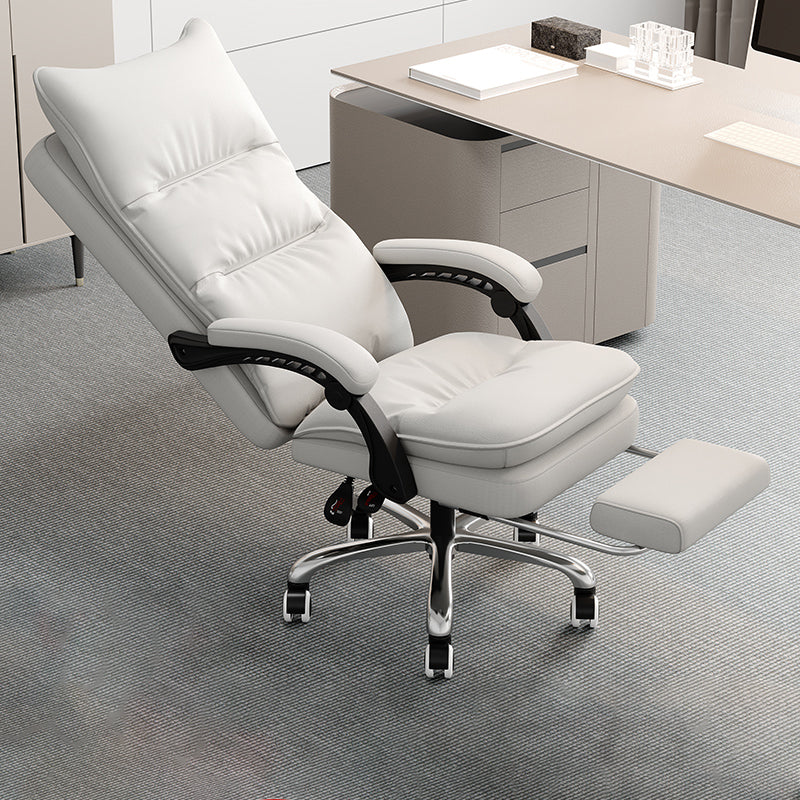 Silla de oficina de armas acolchada sin angustia silla de escritorio ergonómica con ruedas