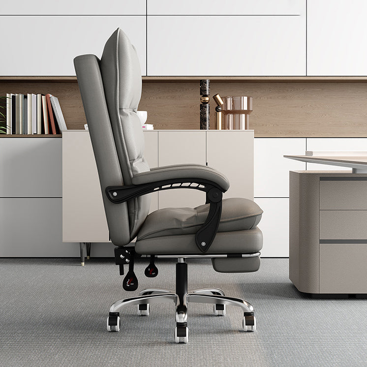 Silla de oficina de armas acolchada sin angustia silla de escritorio ergonómica con ruedas