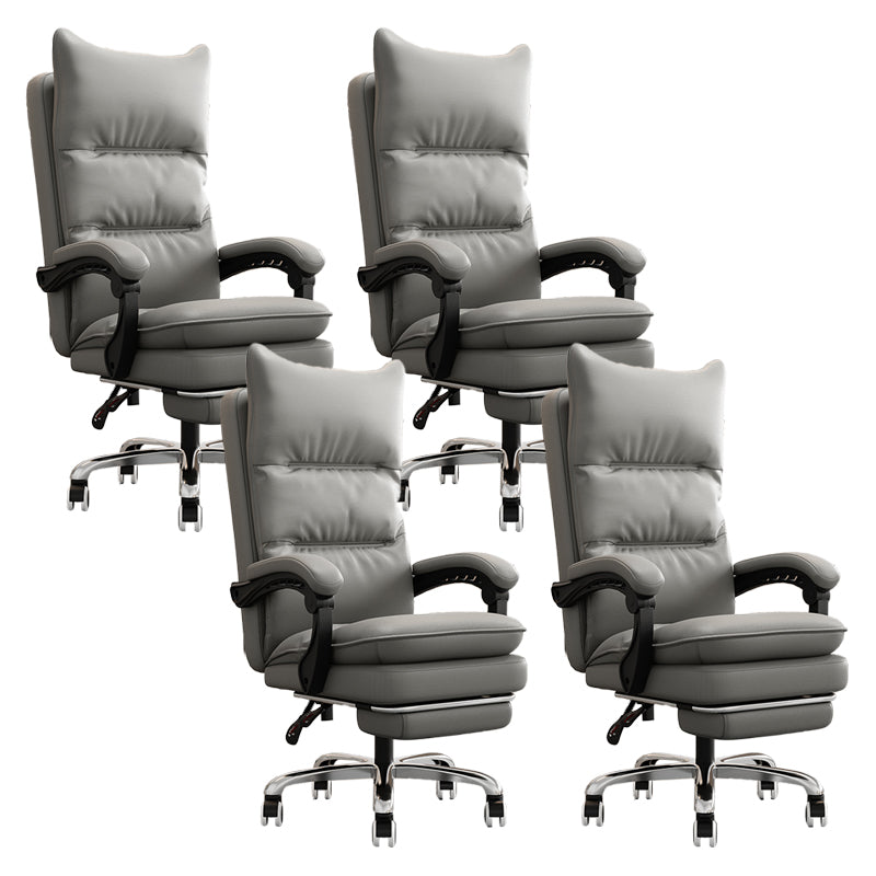 Silla de oficina de armas acolchada sin angustia silla de escritorio ergonómica con ruedas