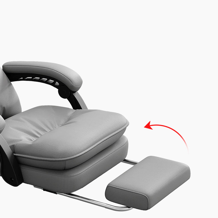 Silla de oficina de armas acolchada sin angustia silla de escritorio ergonómica con ruedas