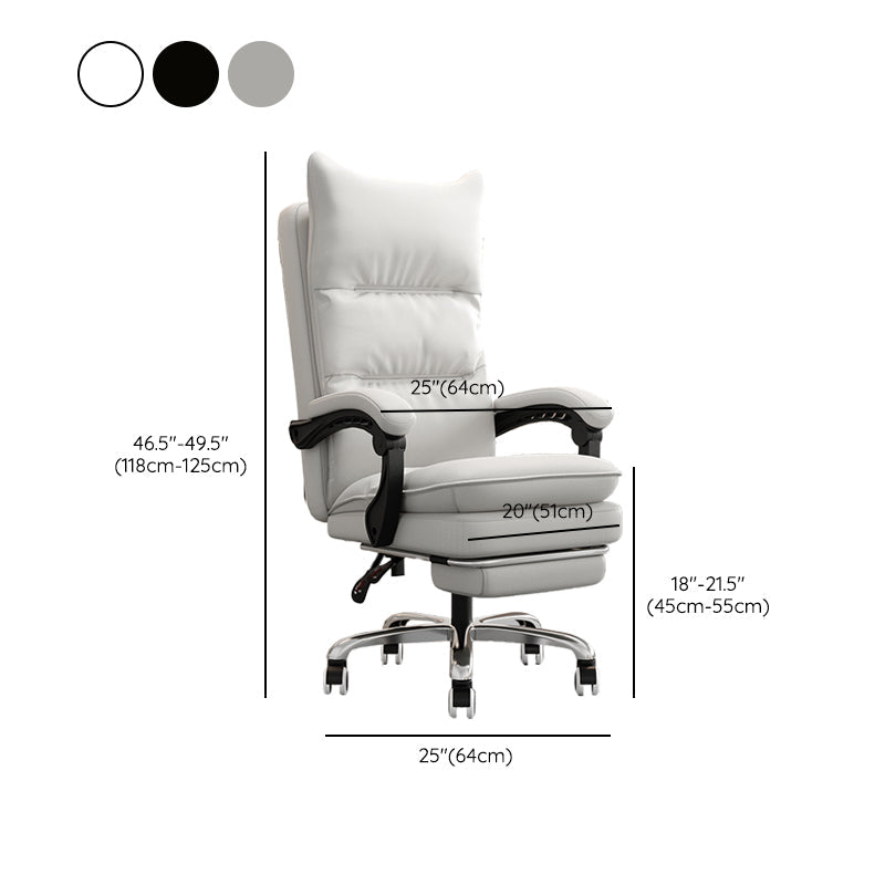 Silla de oficina de armas acolchada sin angustia silla de escritorio ergonómica con ruedas