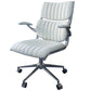 Modern Padded Arms Office Chair Leather No Distressing Ergonomic Desk Chair with Wheels