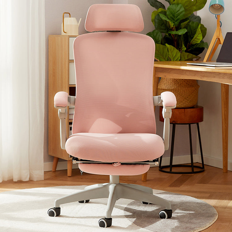 Chaise de bureau moderne Mécanisme d'inclinaison sans chaise de bureau ergonomique pénible avec roues