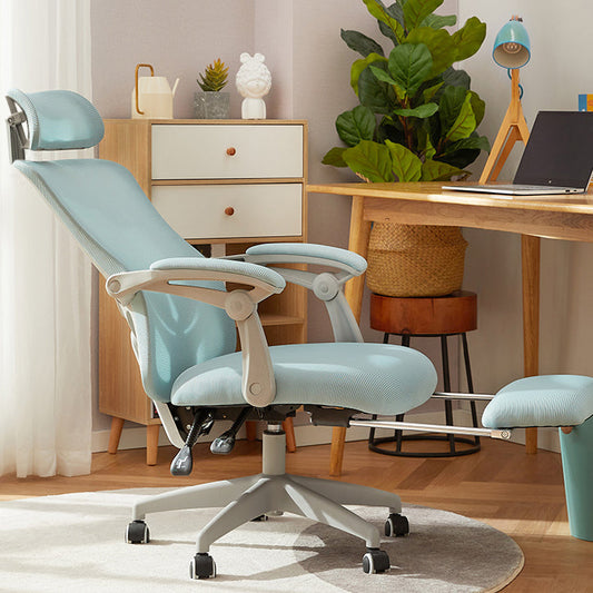 Mecanismo de inclinación de silla de oficina moderna sin angustia silla de escritorio ergonómica con ruedas